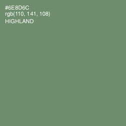 #6E8D6C - Highland Color Image