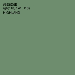 #6E8D6E - Highland Color Image