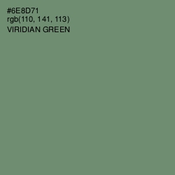 #6E8D71 - Viridian Green Color Image