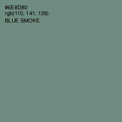 #6E8D80 - Blue Smoke Color Image