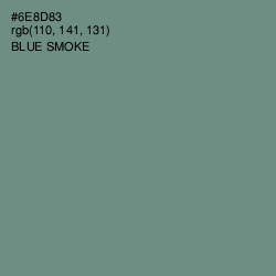 #6E8D83 - Blue Smoke Color Image