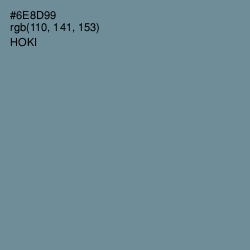 #6E8D99 - Hoki Color Image