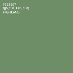 #6E8E67 - Highland Color Image