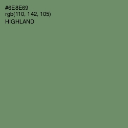 #6E8E69 - Highland Color Image