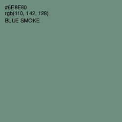 #6E8E80 - Blue Smoke Color Image