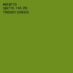 #6E8F1D - Trendy Green Color Image