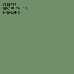 #6E8F67 - Highland Color Image