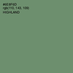 #6E8F6D - Highland Color Image