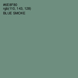 #6E8F80 - Blue Smoke Color Image