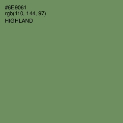 #6E9061 - Highland Color Image