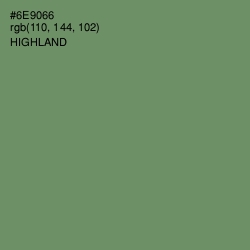 #6E9066 - Highland Color Image