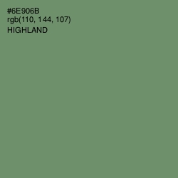 #6E906B - Highland Color Image
