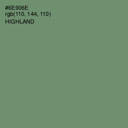 #6E906E - Highland Color Image
