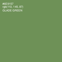 #6E9157 - Glade Green Color Image