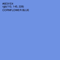 #6E91E4 - Cornflower Blue Color Image