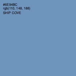 #6E94BC - Ship Cove Color Image