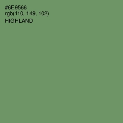 #6E9566 - Highland Color Image