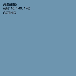 #6E95B0 - Gothic Color Image