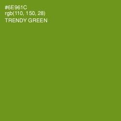 #6E961C - Trendy Green Color Image