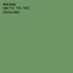 #6E9666 - Highland Color Image