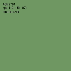 #6E9761 - Highland Color Image