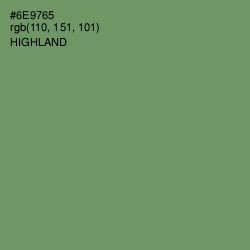 #6E9765 - Highland Color Image