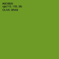 #6E9B26 - Olive Drab Color Image