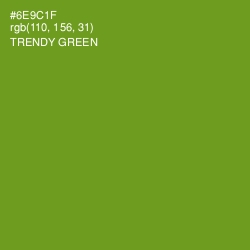 #6E9C1F - Trendy Green Color Image