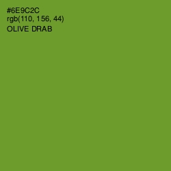 #6E9C2C - Olive Drab Color Image