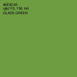 #6E9C40 - Glade Green Color Image