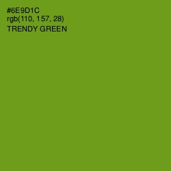 #6E9D1C - Trendy Green Color Image