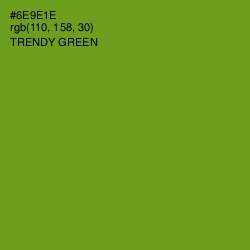 #6E9E1E - Trendy Green Color Image