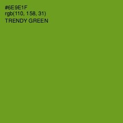 #6E9E1F - Trendy Green Color Image