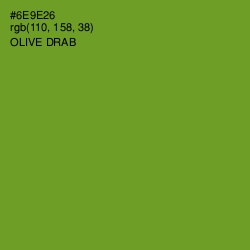 #6E9E26 - Olive Drab Color Image