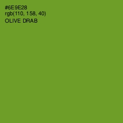 #6E9E28 - Olive Drab Color Image