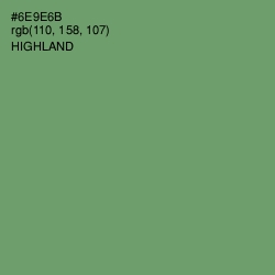 #6E9E6B - Highland Color Image