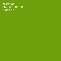 #6E9F0D - Limeade Color Image