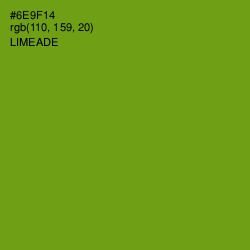 #6E9F14 - Limeade Color Image