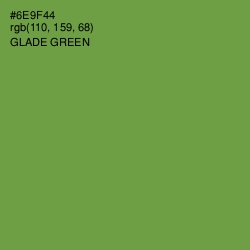 #6E9F44 - Glade Green Color Image