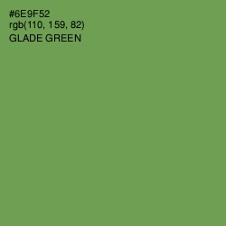 #6E9F52 - Glade Green Color Image