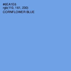 #6EA1E6 - Cornflower Blue Color Image