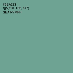 #6EA293 - Sea Nymph Color Image