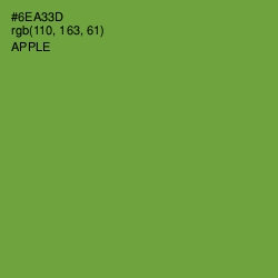 #6EA33D - Apple Color Image