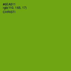 #6EA511 - Christi Color Image