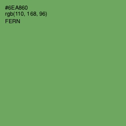 #6EA860 - Fern Color Image