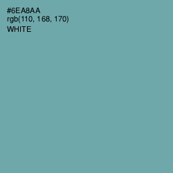 #6EA8AA - Gumbo Color Image