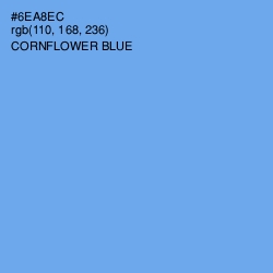 #6EA8EC - Cornflower Blue Color Image