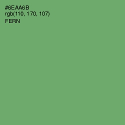 #6EAA6B - Fern Color Image