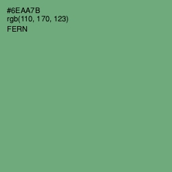 #6EAA7B - Fern Color Image