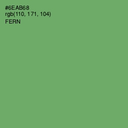 #6EAB68 - Fern Color Image